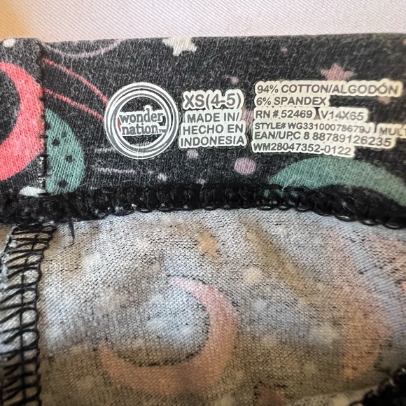 Back to School Bundle of two pairs of Girls 4/5 Leggings - Picture 5 of 5